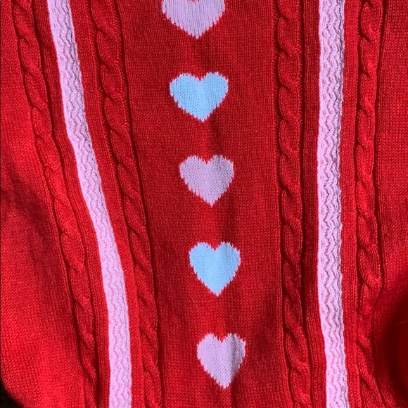 Cute Red Girls Dress Knit - Picture 2 of 6